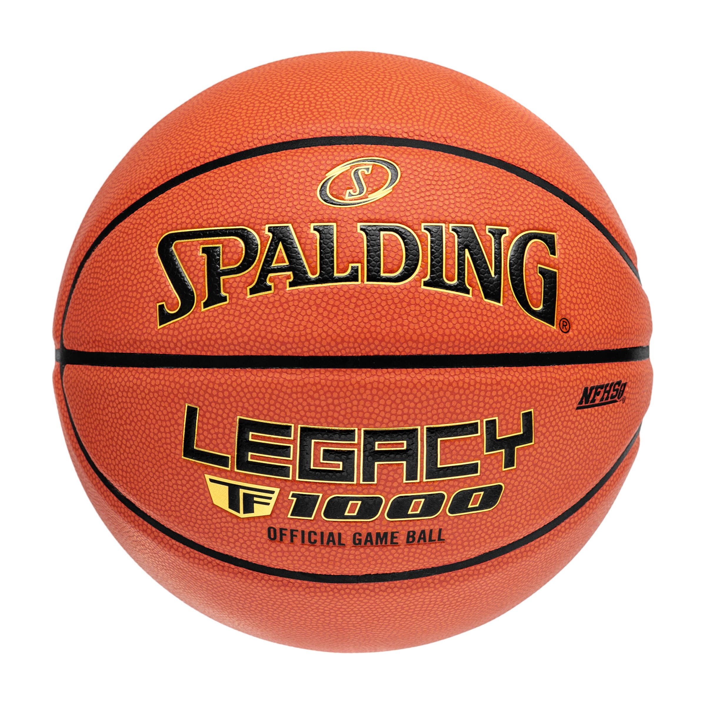 Spalding TF-1000 Men's Leather Legacy Basketball, Orange